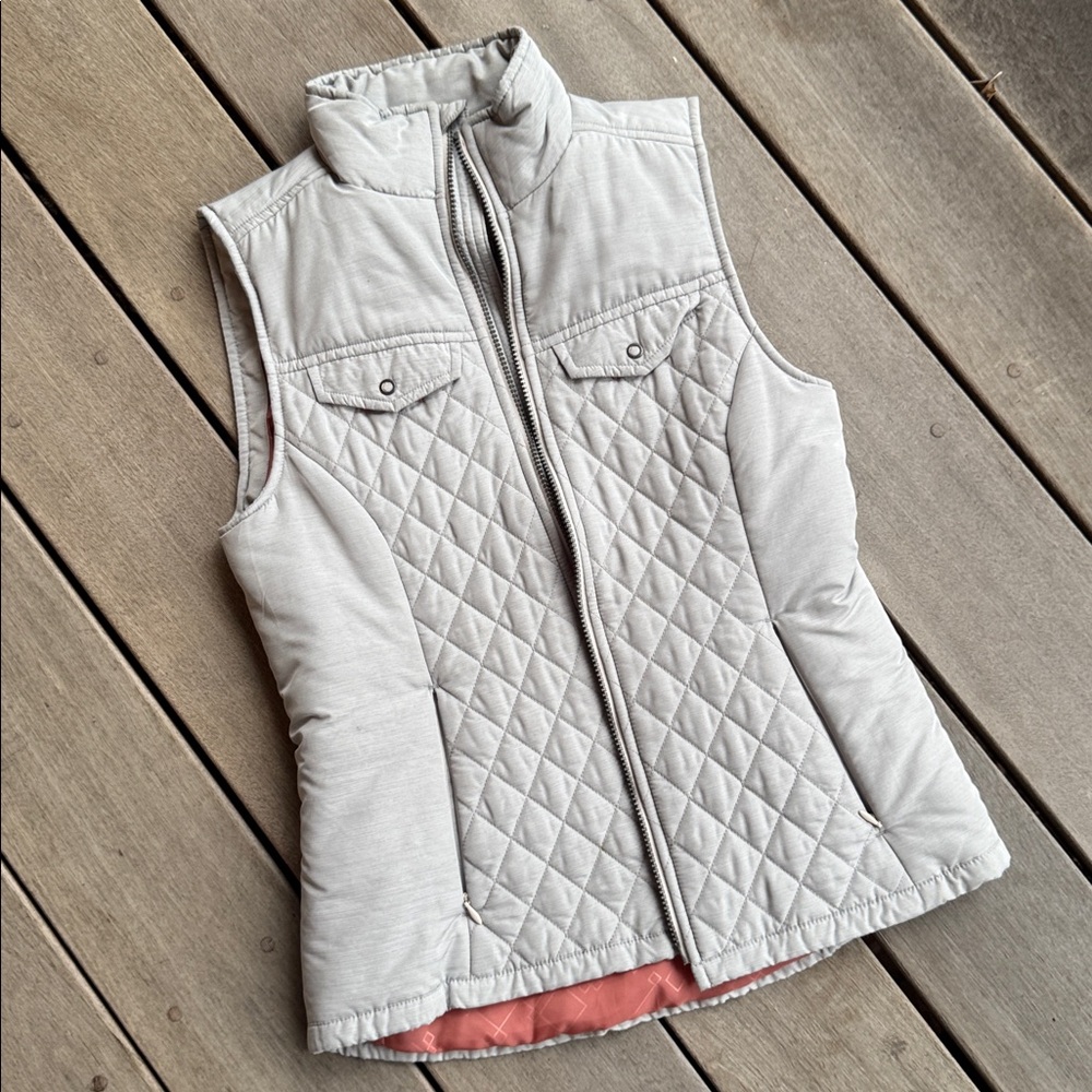 Royal Robbins Light Gray Quilted Vest - Picture 1 of 10